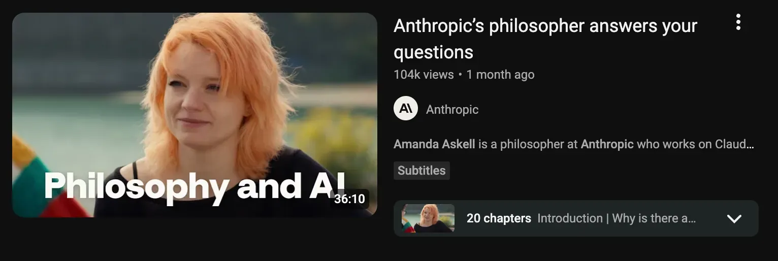 Amanda Askell — Anthropic's philosopher answers your questions