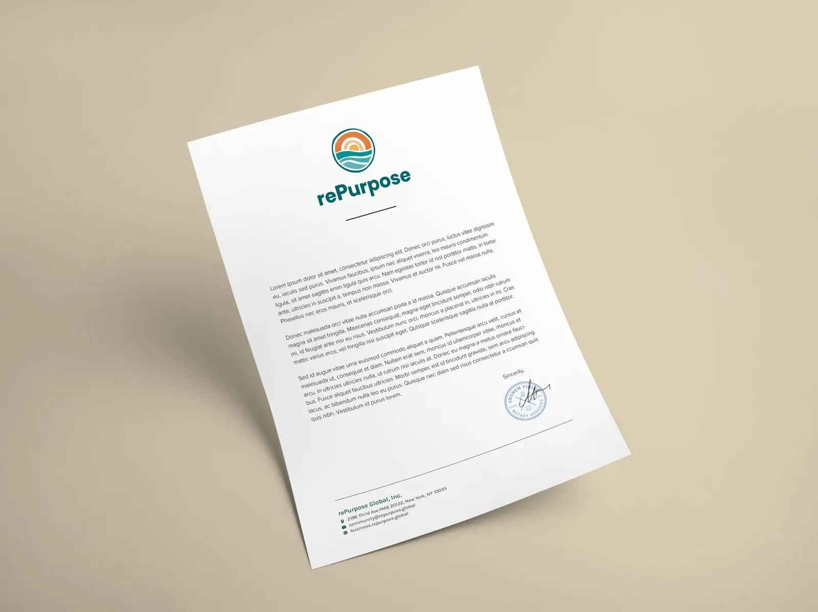 rePurpose Global brand identity overview