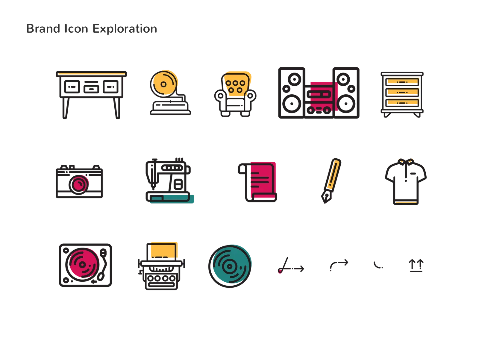 The Story Goes On branding elements